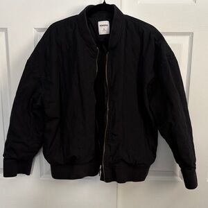Sonoma Men's Classic Black Bomber Jacket